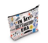 Medical Drama Tv Show Gift in My Grey Era Makeup Bag Doctor Themed Tv Series Gift (Grey’s Bag EU)
