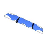 Medical Emergency Flat Folding Stretcher - EMT Backboard Ambulance Stretcher, with Two Steel Bars, Portable Travel Size Patient Transport Ambulance Gurney