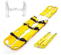 Medical Emergency Scoop Stretcher,Emergency Scoop Stretcher,Patient Transfer Plastic Foldable Ambulance Stretcher, Emergency Portable Adjustable Length Travel Stretcher,for Hospital Clinic Home