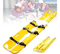 Medical Emergency Stretcher, Scoop Stretcher, Folding Scoop Stretcher Portable - 350Lb Load Capacity,with 3 Safety Straps, for Hospital Home