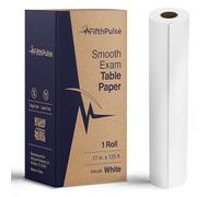 Medical Exam Table Paper 17" x125 Feet - 1 Roll of Disposable White Table Paper Rolls for Doctor's Offices, Chiropractors, and More - Latex Free Bed Sheet