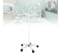 Medical Examination Lamp, LED Gynecology Examination Light, Floor Stand Type Surgical Light with Rolling Base, Dimmable Flexible Gooseneck Exam Light