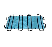 Medical First Aid Stretcher Adjustable Portable Emergency Rescue Soft Rack Thickened Canvas Elderly Patients Paralyzed for Hospital Sports Venues Ambulance(Blue 1.8M)