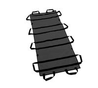Medical First Aid Stretcher Adjustable Portable Emergency Rescue Soft Rack Thickened Canvas Elderly Patients Paralyzed for Hospital Sports Venues Ambulance(Black 1.8M)