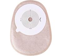 Medical Grade Disposable Colostomy Bags, One-Piece Closed Design, Beige Color, Self-Adhesive Base, Stoma Care System with Measurement Guide, 10 Pack