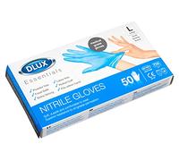 Medical Grade Disposable Gloves Nitrile Powder Free Strong Blue M/L/XL (50, Large)