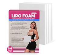 Medical-Grade Lipo Foam for Post Surgery, 5 Pack Liposuction Foam Board for Abdominal Compression Garments, Lipo Foam Sheets for Post Tummy Tuck and BBL Recovery, 8" x 11" x 0.6"
