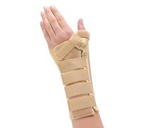 Medical Grade Neoprene Wrist & Thumb Brace/Support with Removable Malleable Palm & Thumb Stays - ideal for fractures, sprains, and arthritis - Supplied to NHS (Med/LEFT (Wrist Circ:15-17cm))