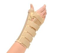 Medical Grade Neoprene Wrist & Thumb Brace / Support with Removable Malleable Palm & Thumb Stays - ideal for fractures, sprains, and arthritis - Supplied to NHS (Small / RIGHT (Wrist Circ:12-15cm))