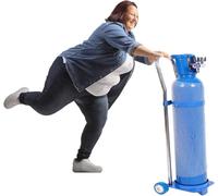 Medical-Grade Propane Oxygen Cylinder Transport Trolley Lightweight Single Oxygen Cylinder Trolley(20L 110cm(43 3/10"))