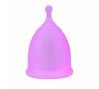 Medical Grade Silicone Menstrual Cup, 35ml, Purple, 69.5mm Height, 14mm Width, Reusable for 10 Years