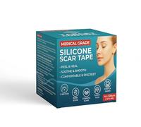 Medical Grade Silicone Scar Tape | 4cm x 1.2M | Silicone Scar Sheets for After Surgery C Section Recovery, Wrikles Removal, Face Treatment Gel Patches/Plasters