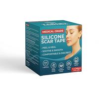 Medical Grade Silicone Scar Tape | 4cm x 2.4M | Silicone Scar Sheets for After Surgery C Section Recovery, Wrikles Removal, Face Treatment Gel Patches/Plasters