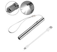Medical Handy Pen Light USB Rechargeable Mini Nursing LED Flashlight Torch +Clip