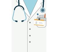 Medical History Taking Physical Template Forms Notebook Journal Workbook Essentials for Medicine, Nursing , PA Students on Placement: 6" x 9" doctor scrubs