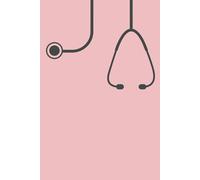 Medical History Taking Physical Template Forms Notebook Journal Workbook Essentials for Medicine, Nursing , PA Students on Placement: 6" x 9" pink stethoscope