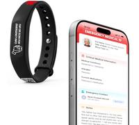 Medical ID Bracelet with NFC & QR Code for Emergency Information & Contacts