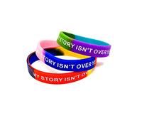Medical ID Me (3 PACK) My Story Isn't Over Yet; Mental Health Awareness Bracelet Wristbands Mental Health Matters (Large 20cm)