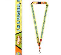 Medical ID Me I'm A Teacher, What's Your Superpower Lanyard Teacher Leaving Gifts Unisex Superhero
