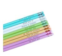 Medical ID Me Positive Mindset Pencils: Inspirational Pencil Set for Daily Motivation 10 Pack