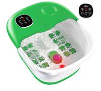 Medical king Foot Spa with Heat and Massage and Jets Includes A Remote Control Massage Pumice Stone Collapsible Foot Spa Massager with Heat and Massage Bubbles and Vibration