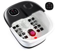 Medical king Foot Spa with Heat and Massage and Jets Includes A Remote Control A Pumice Stone Collapsible Massager with Bubbles and Vibration