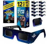 Medical king Solar eclipse glasses (10 pieces) 2024 CE and ISO certified safe shades for direct sun vision approved 2024