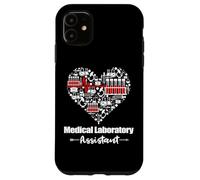 Medical Laboratory Assistant Heart Funny Lab MLA Case for iPhone 11