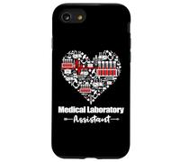 Medical Laboratory Assistant Heart Funny Lab MLA Case for iPhone SE (2020) / 7/8