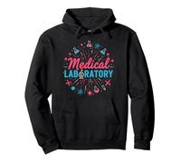 Medical Laboratory Science Microbiology Lab Artwork Pullover Hoodie