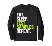 Medical Laboratory Technician Eat Sleep Routine Long Sleeve T-Shirt