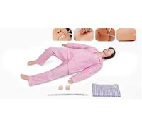 Medical Mannequin for Training, CPR Human Manikins Highly Simulated Patient Care Medical Manikin with 3 Muscle Module & Patient Gown & Urinary for Teaching Pratice(Female)