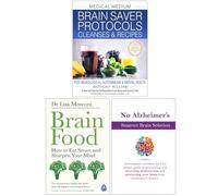 Medical Medium Brain Saver Protocols Cleanses & Recipes, Brain Food, No Alzheimer's Smarter Brain Keto Solution 3 Books Collection Set