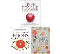 Medical medium liver rescue [hardcover], hidden healing powers, the complete guide to natural vitamins 3 books collection set