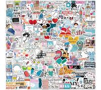 Medical Nurse Stickers - Doctor and Nurse Stickers | 150 pc Waterproof Healthcare Decal Pack, Labor RN Decals, Novelty Pharmacy Themed Skateboard Vinyl, Appreciation Badges for Water Bottle, Laptop