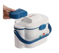 Medical Organisers - Medicine s Container 2-Layer | Medicine Storage Box Space-Saving Medication Holder, Organizer Box for Indoor Homes Dorms Outdoor Use