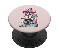 Medical Pathologist Pathology Doctor Girl Mom Coquette Bow PopSockets Adhesive PopGrip