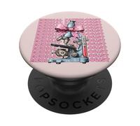 Medical Pathologist Pathology Doctor Girl Mom Coquette Bow PopSockets Adhesive PopGrip