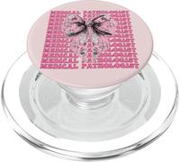 Medical Pathologist Pathology Doctor Girl Mom Coquette Bow PopSockets PopGrip for MagSafe