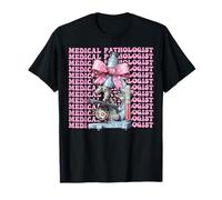 Medical Pathologist Pathology Doctor Girl Mom Coquette Bow T-Shirt