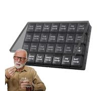Medical Pill Organizer - Pill Box, 28 Day Large Monthly Pill Organizer | Travel Pill Box, Medicine Container, Pill Planning Organizers