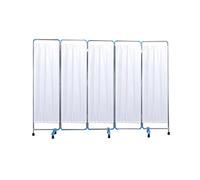 Medical Privacy Screen On Wheels 3/4/5/6 Panel Foldable Medical Room Divider Curtains for Beauty Salon Nursing Home Clinic