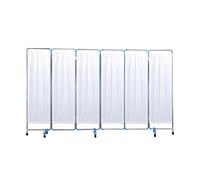 Medical Privacy Screen On Wheels, 3/4/5/6 Panel Foldable Room Divider Curtains for Clinics, Beauty Salons, Nursing Homes