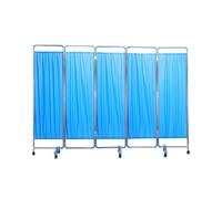 Medical Privacy Screen On Wheels, 3/4/5/6 Panel Foldable Room Divider Curtains for Clinics, Beauty Salons, Nursing Homes