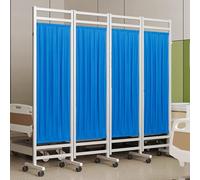 Medical Privacy Screen,Portable Privacy Screens, Mobile Partition Wall Panels, Hospital Dividers, Foldable Room Divider for Medical Offices & Postpartum Centers (Blue)