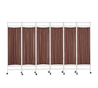Medical Privacy Screen,Rolling Medical Privacy Screen - 3/4/5/6 Panel Foldable Room Divider with Wheels - Indoor Temporary Partition for Salon, Hospital, Clinic - Durable Metal Frame, Light