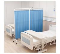 Medical privacy screen s - Mobile Folding Room Divider with Iron Frame - Space-Saving Vertical Door Partition for Healthcare Environments