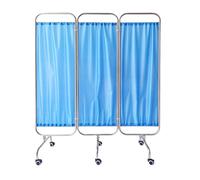 Medical Privacy Screen Wheels Room Divider Privacy Curtain Foldable Portable Medical Screen Emergency Room Ward Hospital Partition Beauty Salon (3)