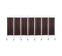 Medical Privacy Screens,6-Foot Folding Medical Privacy Partition Screen, 7-Panel Nylon Fabric Divider for Clinics & Nursing Homes, Durable & Portable Medical Room Separation Screen (Color-4