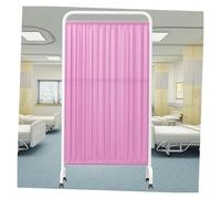 Medical Privacy Screens,6-Panel Rolling Medical Privacy Screen with Wheels, Foldable Room Divider, Removable Nylon Silk Fabric, Ideal for Hospital, Office, Beauty Salon, Color-3